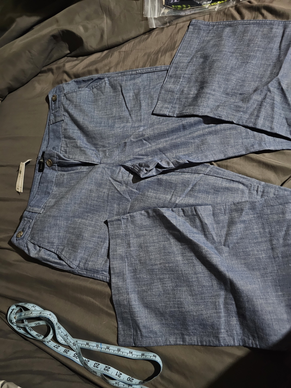 Banana Republic Light Denim Wide-Leg Pants